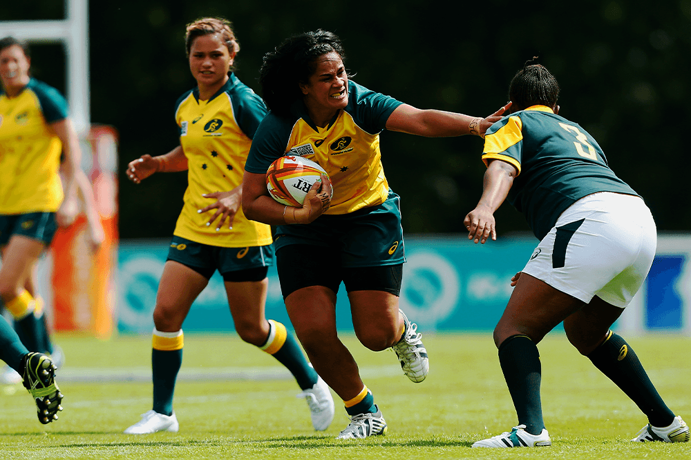 Oneata Schwalger in action for the Wallaroos. Photo: Getty