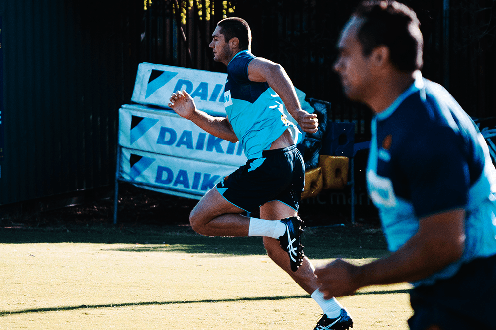 Rob Simmons back to work at NSWRU headquarters.
