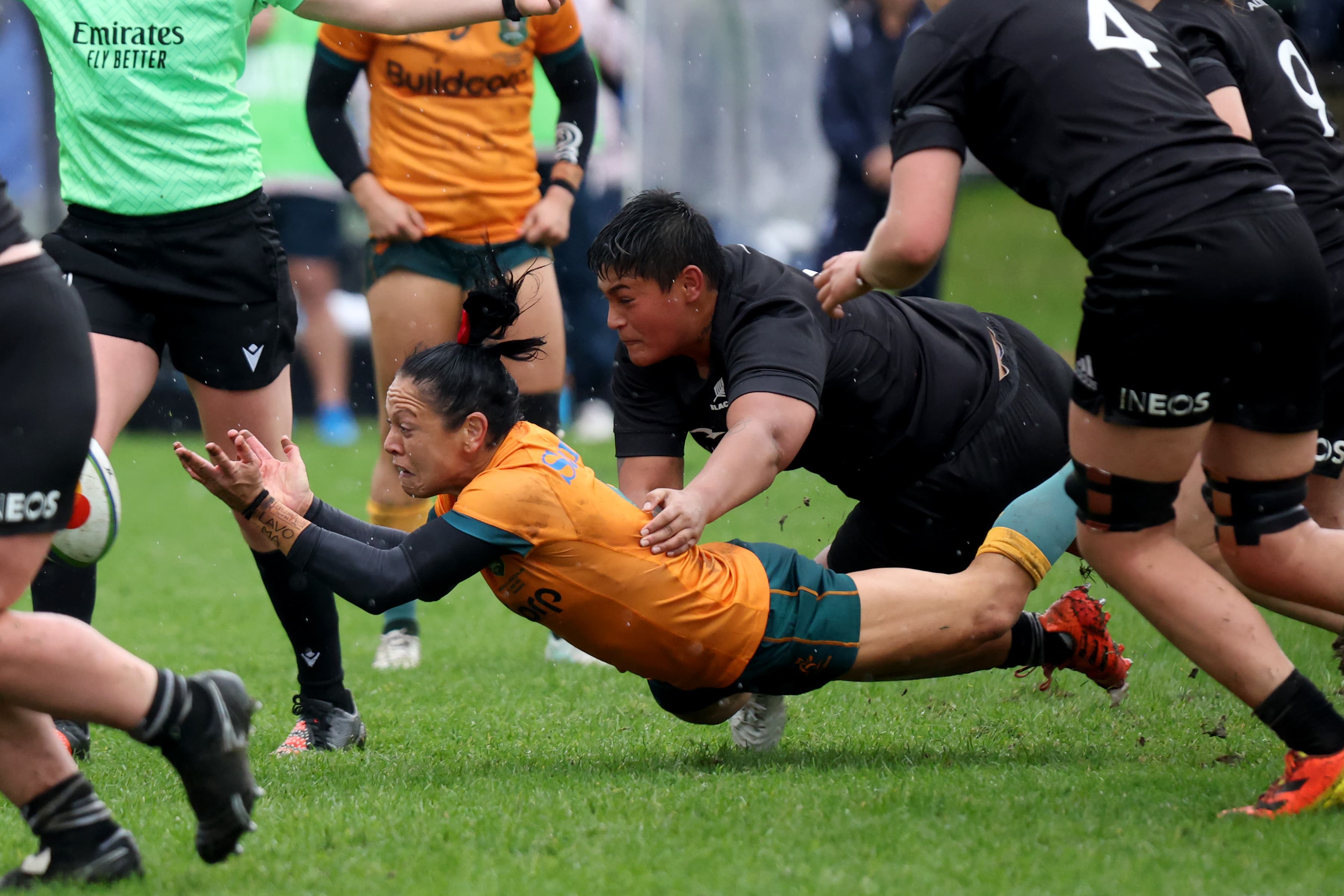 Iliseva playing for the Wallaroos