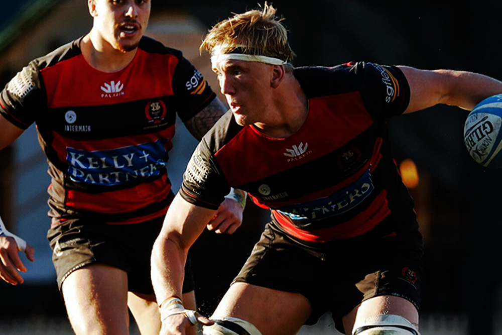 Hugh Sinclair in action for Northern Suburbs in the Shute Shield. Photo: Norths Rugby Club
