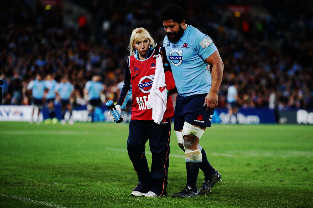Sharron Flahive during the 2014 Super Rugby Final. Photo: Getty